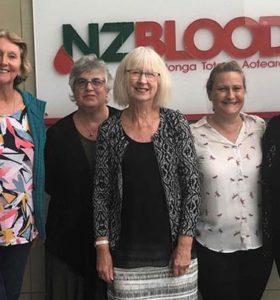 The NZBS bargaining team (from left): Christiane Friedrichs (registered nurse (RN), Auckland), Monique Russell (RN, Cambridge), Frances Franklyn (enrolled nurse, Wellington), Carol Brown (NZNO co-advocate), Beth Colmore-Williams (clinical nurse specialist, Palmerston North), Julie Waters (qualified donor technician, Auckland) and Iain Lees-Galloway (NZNO co-advocate).