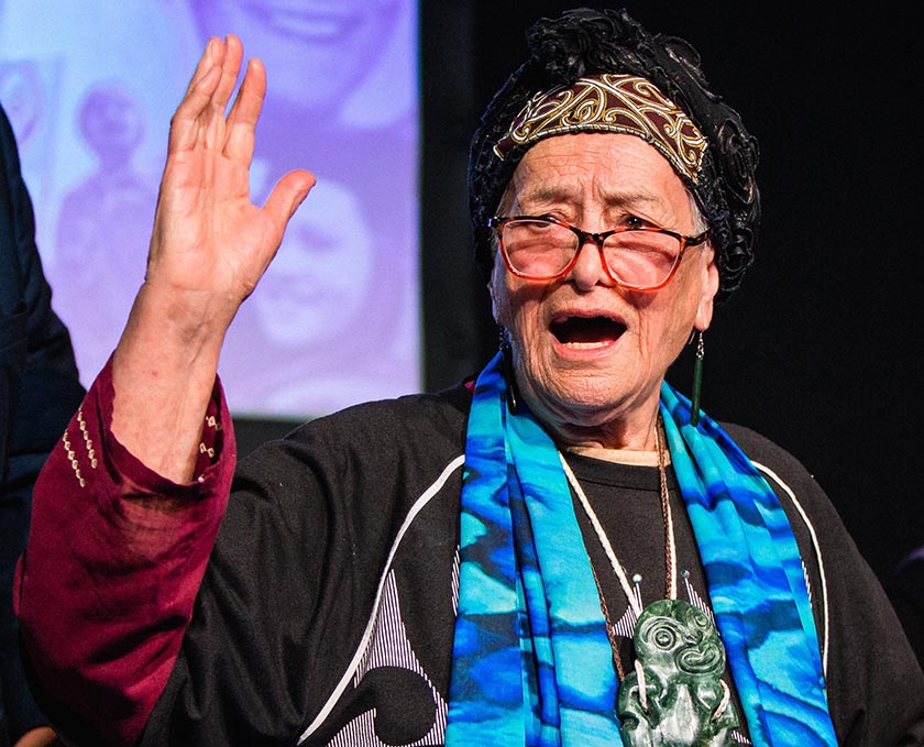Whaea Rose at the 2019 indigenous nurses hui