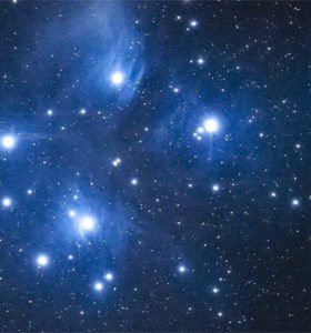 A photo of the Marariki constellation.