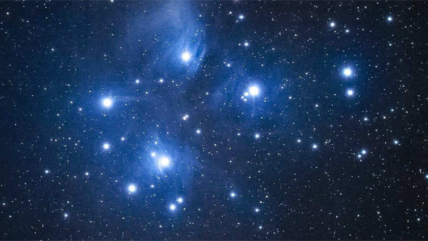 A photo of the Marariki constellation.