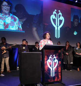 NZNO kaiwhakahaere Kerri Nuku launches the 2021 conference.