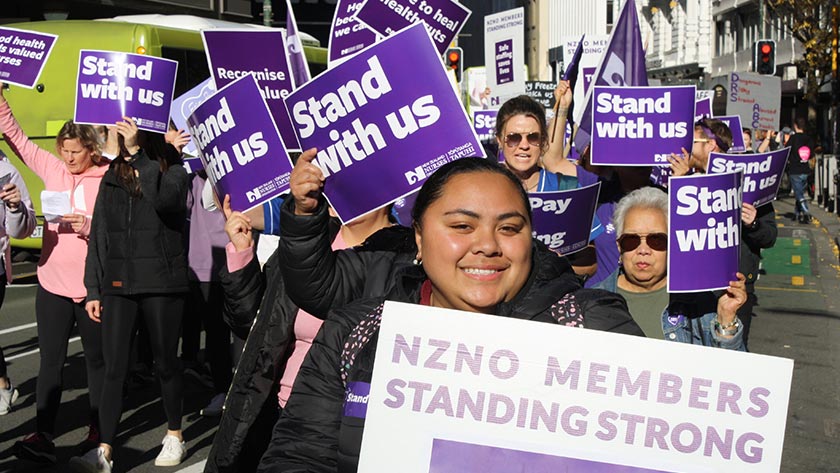 NZNO members standing strong