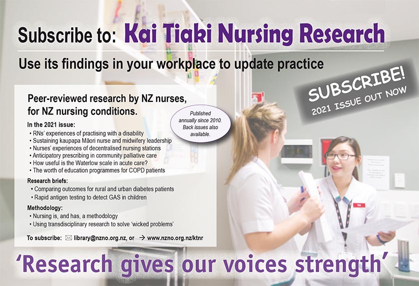 Kaitiaki Nursing Research