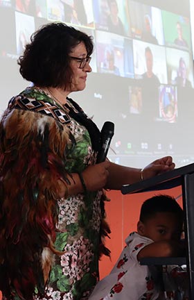 NZNO kaiwhakahaere Kerri Nuku's Human Rights and Nursing Award ceremony had a whānau flavour