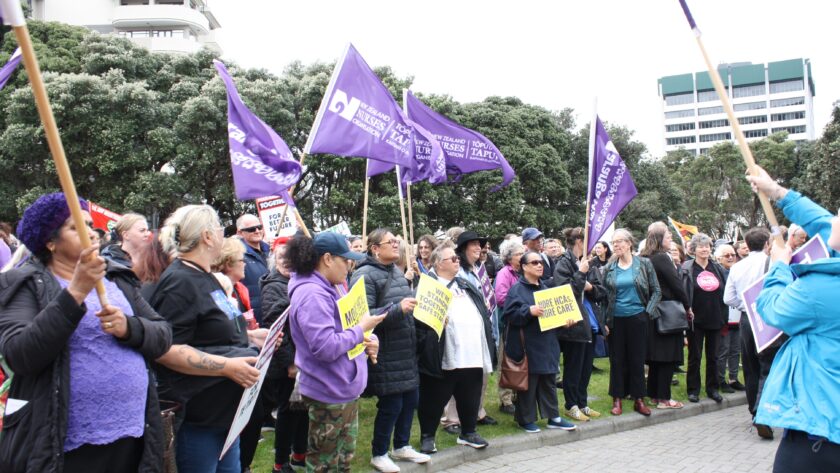 Stop work nationwide hui pass five fight back motions Thousands of workers across the country stopped work today to take part in multiple hui to fight back on what unions are describing as this Government’s relentless attacks on working people.