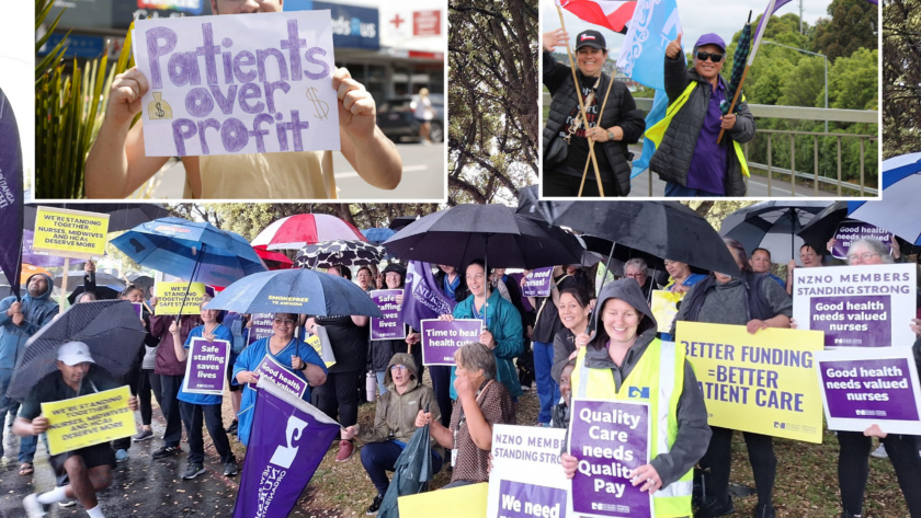 Rolling nurse strikes reinforce plea for patient safety Thousands of Te Whatu Ora nurses and kaiāwhina at different locations throughout the country are taking part in rolling strikes, reinforcing their message for more patient safety.