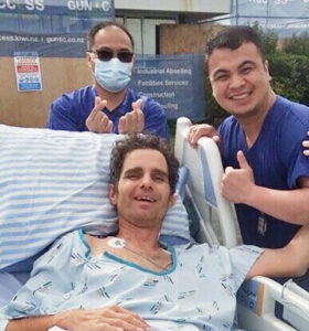 A young dad-of-three is moved to write from his hospital bed in support of nurses and kaiāwhina as they strike this month.