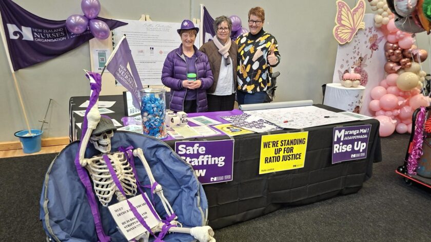 ‘It’s the polar opposite’ — southern delegates discover public vibe on health, strike They hustled a spot at the biggest crafts market in Invercargill - then a group of NZNO delegates got a grassroots vibe check: nurses or the Government?
