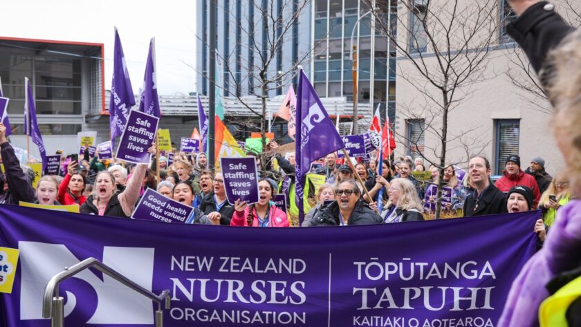 More than 36,000 voices shake ‘ivory towers’ as members walk off hospital floors around Aotearoa They walked off the job from all corners of the country -- but 36,000 NZNO members were fed-up with a hospital system running on goodwill, not safe staffing.