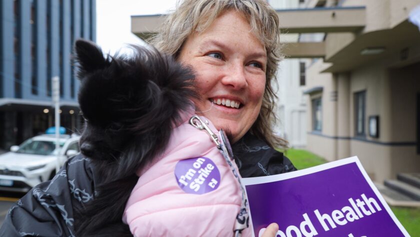 ‘Nurses are part of our family’ — author pays back support with march alongside strikers Nurses saved her son's life -- now this author is standing by the profession that's become part of her family.