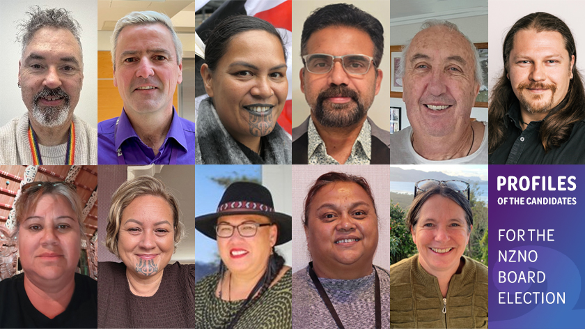 Profiles of the candidates for the NZNO board election Profiles of the candidates for the NZNO board election.
