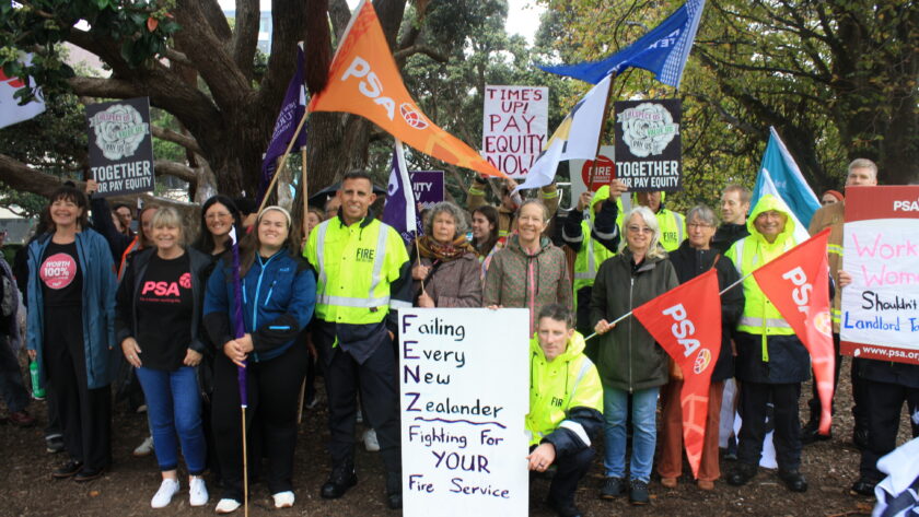 ‘We are not going to stop until we get it back’ — women, unions vow to fight for pay equity The message was short, sharp and defiant.