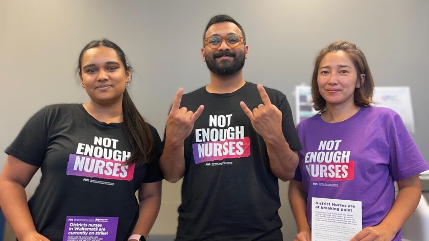 ‘They’re trying to gag us’ — pamphlets confiscated, as Waitematā district nurses go on strike One minute they were there -- then they weren't.