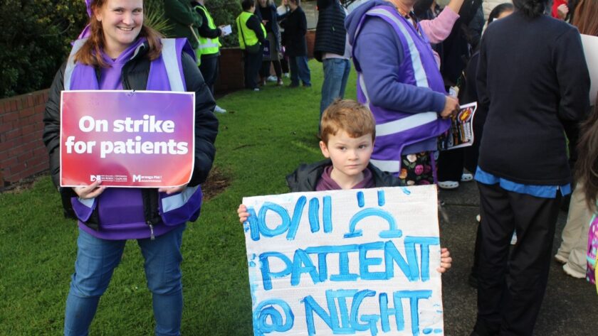 Understaffed, under pressure and now on strike — Muriwai ward walks out 'It’s not something we can back down on, because it’s causing harm.'