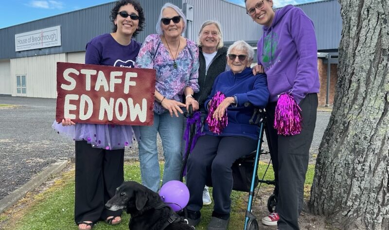 ‘It’s been a long time coming’: Four generations stand shoulder-to-shoulder on Gisborne ED nurses’ strike Four generations of health workers -- three nurses and a medical receptionist -- were among about 200 standing shoulder-to-shoulder on strike for safer staffing outside Gisborne Hospital today.